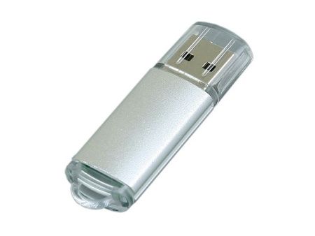 USB 2.0- флешка на 16 Гб с прозрачным колпачком
