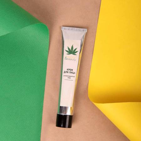 Крем для лица Hydrop с маслом конопли и зелёным чаем,  50 мл