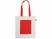 Сумка для покупокTopiс из переработанных материалов с наружным цветным карманом, красный
