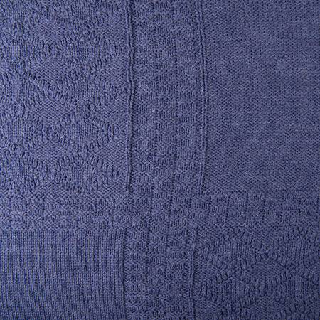 Плед LYKKE MINI, темно-синий, шерсть 30%, акрил 70%, 120*170 см