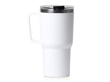 Термокружка «Кенчер» с двойными стенками из нержавеющей стали 304 и полипропилена, белый