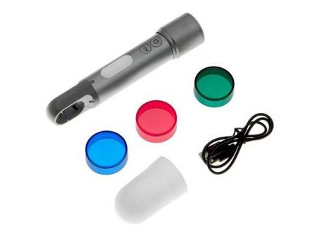 Фонарь аккумуляторный с регулируемым фокусом "Vortez", 9 режимов, 650 Лм