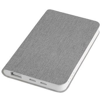 Универсальный аккумулятор "Provence" (5000mAh),светло-серый,7,5х12,1х1,1см, искусственная ко Универсальный аккумулятор "Provence" (5000mAh),светло-серый,7,5х12,1х1,1см, искусственная ко