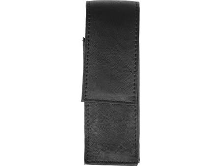 Подарочный винный набор из штопора и кожаного чехла для штопора ClickCut Set, серебристый