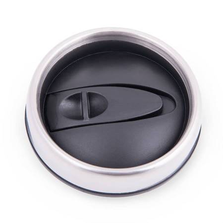 Термокружка DESK,  350 мл,  пластик, металл,  полиграфическая вставка