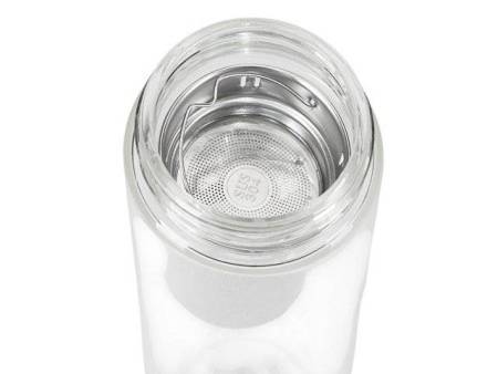 Стеклянный термос с индикатором температуры "Tapp", 500 мл, серебристый