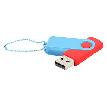 Флешка Designer To Go 2.0 USB 16Gb, красный/голубой Флешка Designer To Go 2.0 USB 16Gb, красный/голубой