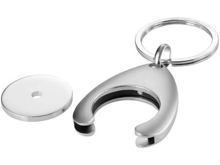 Брелок-монетница "Haig", серебристый Брелок-монетница "Haig", серебристый