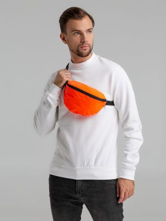 Поясная сумка Manifest Color из светоотражающей ткани, оранжевая Поясная сумка Manifest Color из светоотражающей ткани, оранжевая