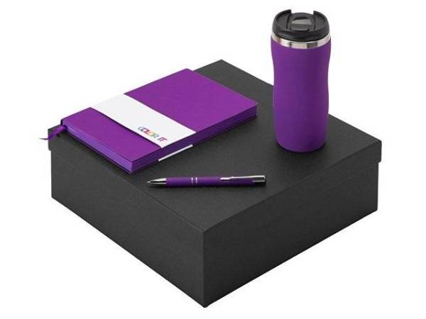 Подарочный набор "Color it" с блокнотом, металлической ручкой и термокружкой