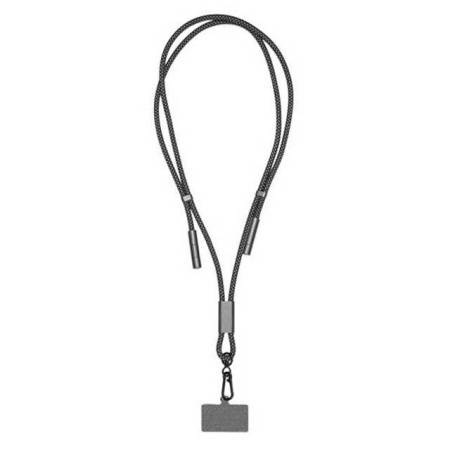 Шнурок-держатель для телефона с зарядным кабелем USB-C на USB-C/Lightning «Lany Eco Charge», серый