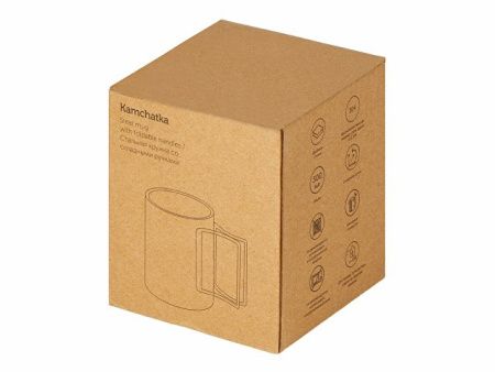 Стальная кружка с двойными стенками и складными ручками "Kamchatka" Стальная кружка с двойными стенками и складными ручками "Kamchatka"