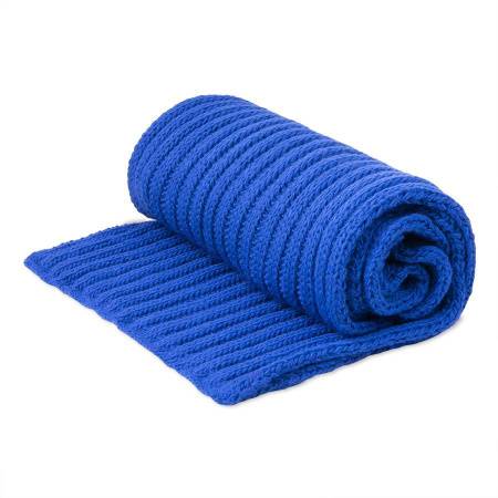 Шарф вязаный НАСВЯЗИ©, бежевый меланж, 30% шерсть