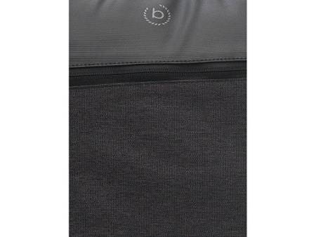 Сумка спортивная BUGATTI Universum 15'', графитовая, полиэстер меланж/тарпаулин, 54х14х33 см, 24 л