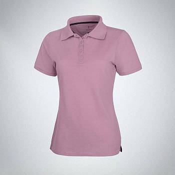 Calgary женская футболка-поло с коротким рукавом, light pink