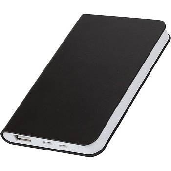 Универсальный аккумулятор "Silki" (5000mAh),черный, 7,5х12,1х1,1см, искусственная кожа,пласт Универсальный аккумулятор "Silki" (5000mAh),черный, 7,5х12,1х1,1см, искусственная кожа,пласт