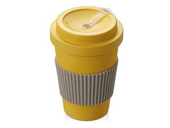 Термокружка "Muffin" из натуральных волокон, желтый