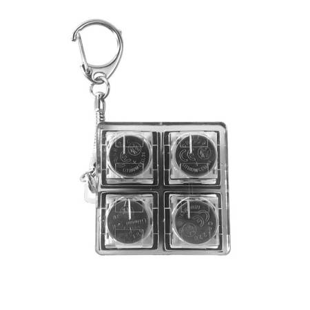 Брелок Press Anti Stress с LED подсветкой, черный Брелок Press Anti Stress с LED подсветкой, черный