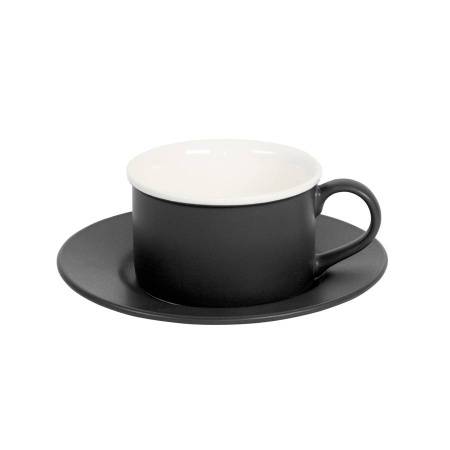 Чайная пара ICE CREAM, голубой с белым кантом, 200 мл