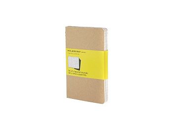 Записная книжка Moleskine Cahier (в клетку, 3 шт.), Pocket (9х14см), бежевый Записная книжка Moleskine Cahier (в клетку, 3 шт.), Pocket (9х14см), бежевый