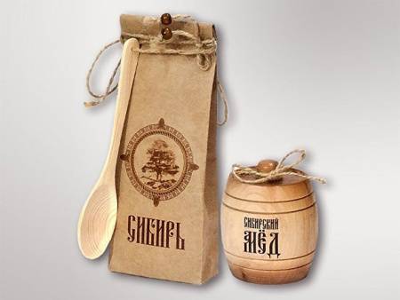 Подарочный набор "Лесная пасека", бежевый