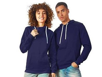 Толстовка унисекс "Stream" с капюшоном, синий нэйви