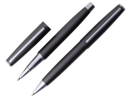Сет ручек "Roosevelt" шариковая и роллер, цвет оружейной стали