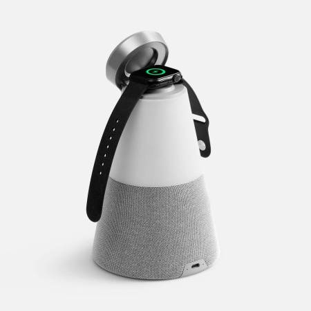 Bluetooth-колонка с беспроводной зарядкой и подсветкой Cone Sonance, серая