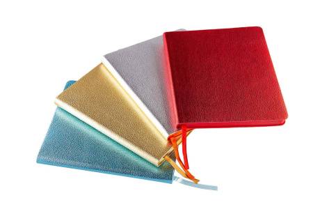 Ежедневник недатированный Arti, B6+, серебристый, кремовый блок, синий обрез