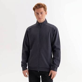 Толстовка на молнии ASTIN, антрацит, размер XXL