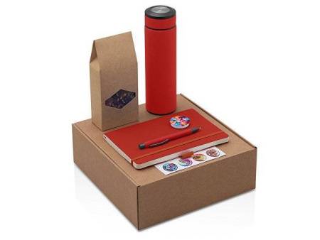 Набор «Warmpage» с термосом, блокнотом, ручкой и чаем