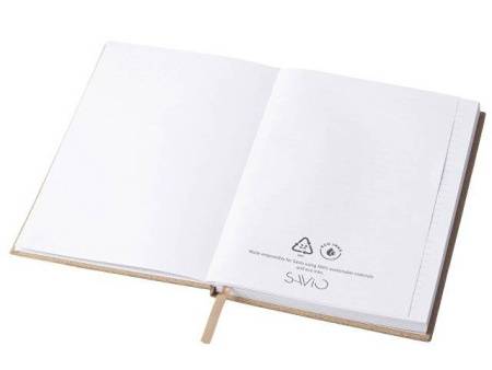 Блокнот из пробки А5 "Passiflora", твердая обложка, 80 листов 80 гр/м2 переработанной белой бумаги,