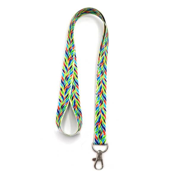 Ланъярд полноцветный Флоу с карабином