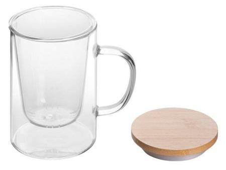 Стеклянная кружка с заварочной емкостью "Milfoil"