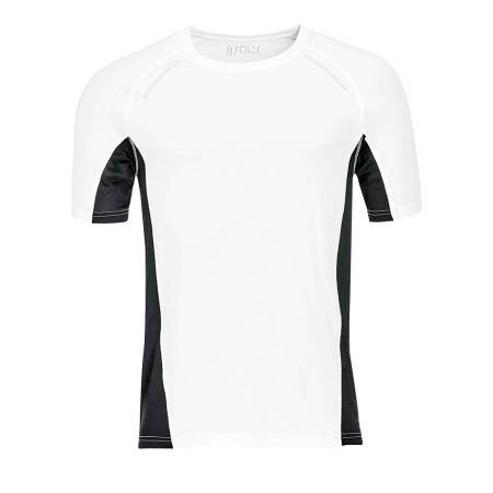 Футболка для бега "Sydney men", белый_S, 92% полиэстер, 8% эластан