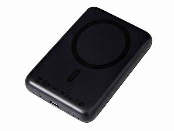 Магнитный внешний беспроводной аккумулятор «Polarix», QC/PD, 10000 мАч, черный