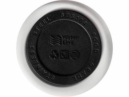 Вакуумная термокружка Waterline c кнопкой «Guard», 400 мл, белый