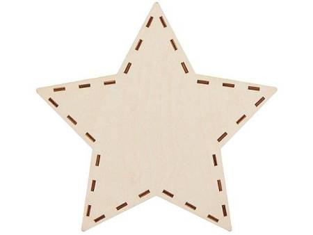 Шкатулка из фанеры в виде звезды "Asteris", сине-серебристый