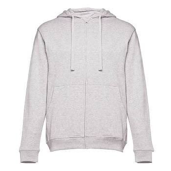 Толстовка мужская с капюшоном на молнии AMSTERDAM, серый меланж, 3XL, 50% хлопок, 50% п/э, 320 г/м2 Толстовка мужская с капюшоном на молнии AMSTERDAM, серый меланж, 3XL, 50% хлопок, 50% п/э, 320 г/м2