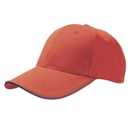 Бейсболка REFLECT, красный, полиэстер 65%, хлопок 35%, плотность 180 г/м2