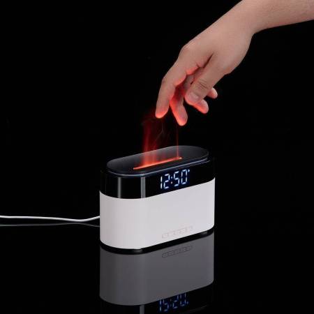 Увлажнитель-ароматизатор с часами и подсветкой ClockWave, белый