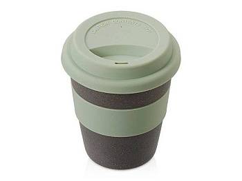 Стакан с силиконовой крышкой "Cafe", olive