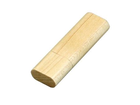 USB 2.0- флешка на 16 Гб эргономичной прямоугольной формы с округленными краями