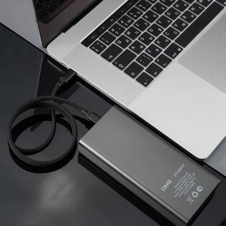 Кабель COIL магнитный для зарядки и передачи данных, 100Вт, 480Мб/с, нейлоновая оплетка, черный