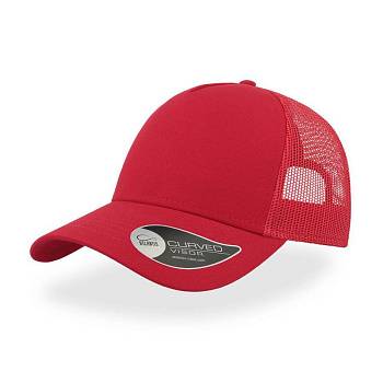 Бейсболка "RAPPER COTTON", 5 клиньев, пласт. застежка, красный, 100 х/б%, 100% полиэстер, 180 гр/м2 Бейсболка "RAPPER COTTON", 5 клиньев, пласт. застежка, красный, 100 х/б%, 100% полиэстер, 180 гр/м2