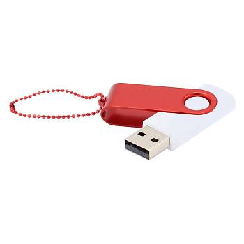 Флешка Designer To Go 2.0 USB 16Gb, белый/красный Флешка Designer To Go 2.0 USB 16Gb, белый/красный