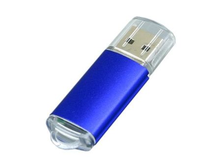 USB 2.0- флешка на 16 Гб с прозрачным колпачком