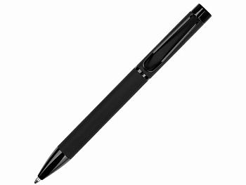 Металлическая шариковая ручка "Black Lama", софт-тач, черный Металлическая шариковая ручка "Black Lama", софт-тач, черный