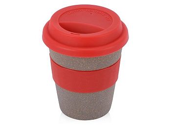 Стакан с силиконовой крышкой "Café", красный Стакан с силиконовой крышкой "Café", красный