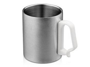 Стальная кружка с двойными стенками "Climber Max", 450 мл, белый